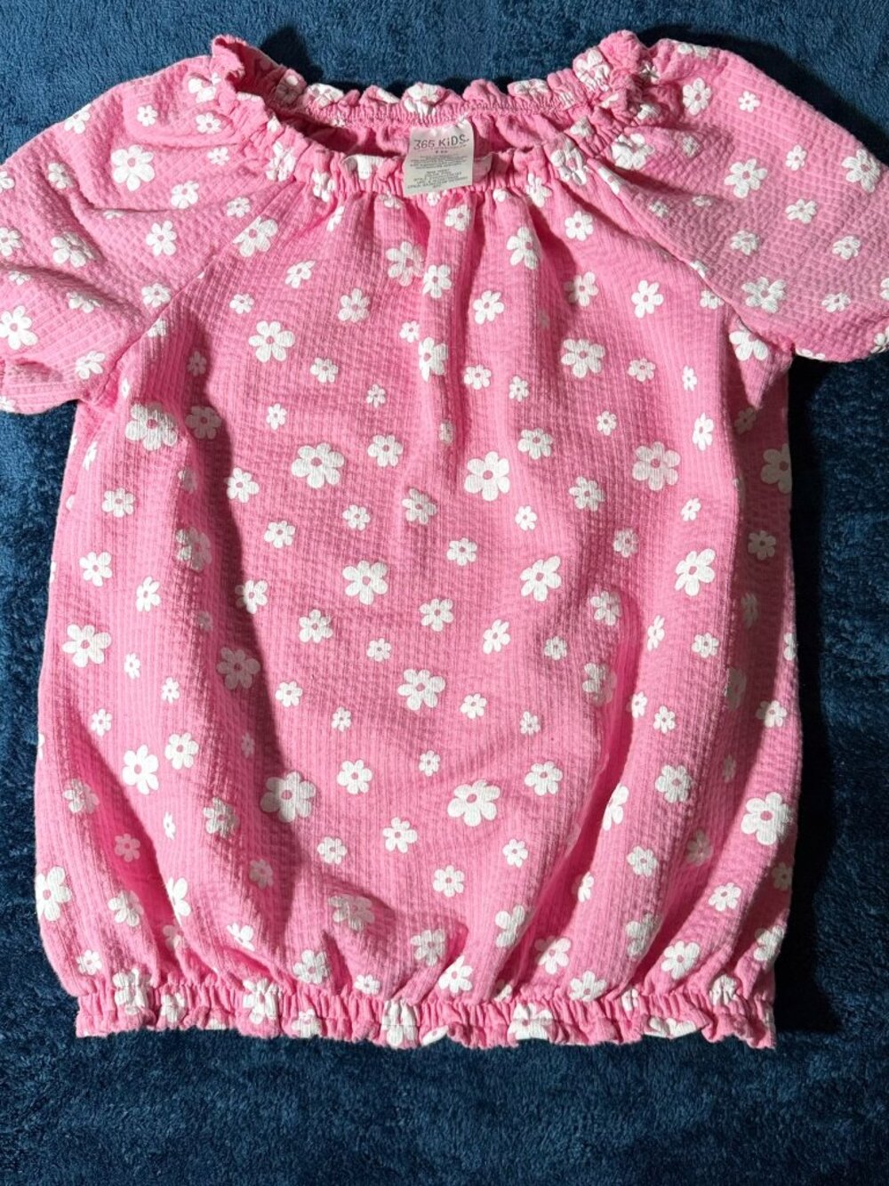365 Kids from Garanimals Girls Seersucker Floral Top & Ruffle Shorts Set SIZE 10